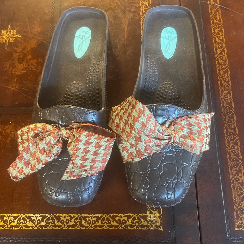 Oka slip on shoes.